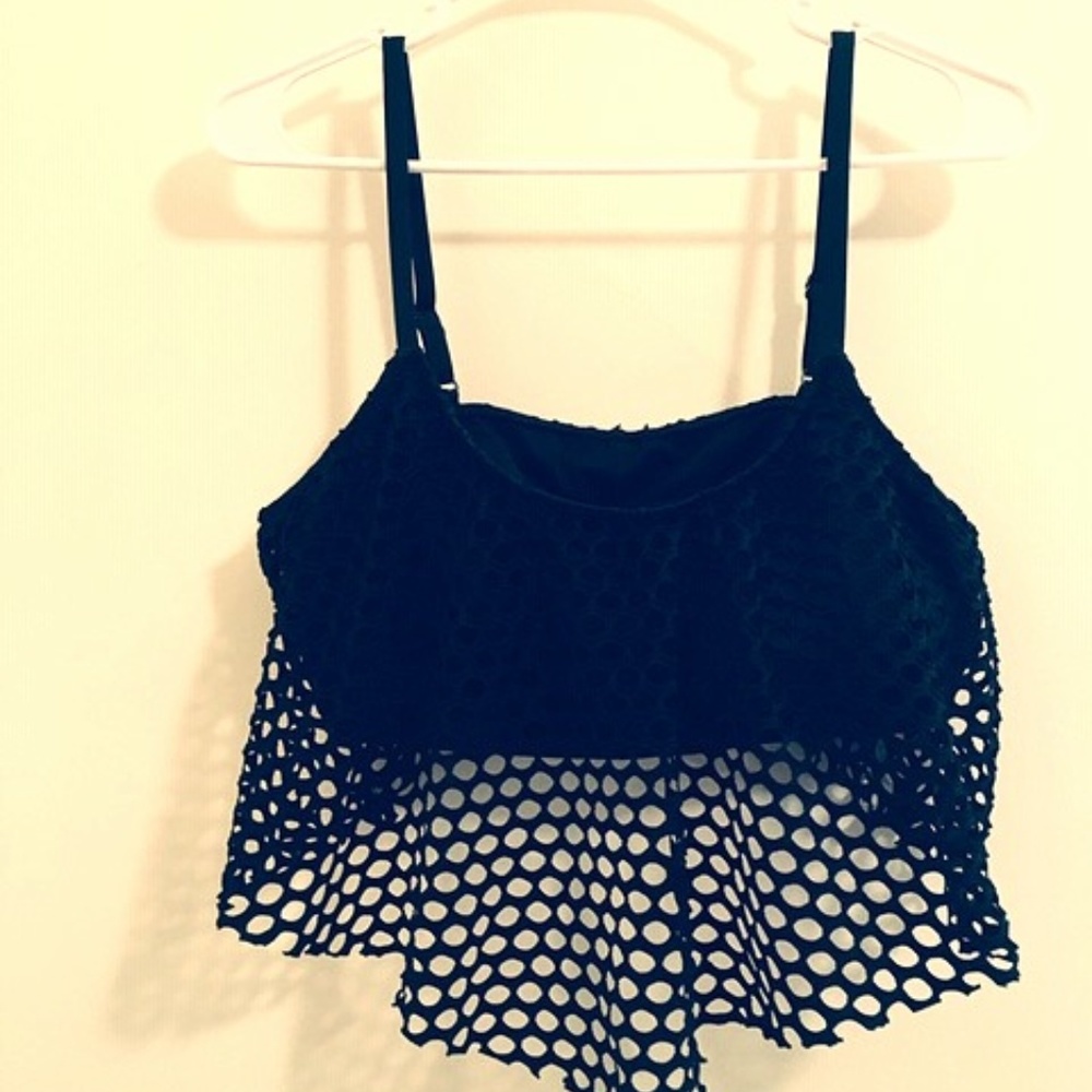 Mossimo Black bikini top Sz XL